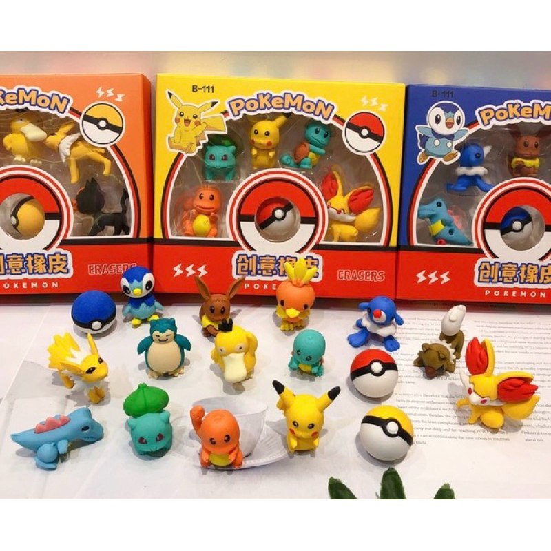 

penghapus bentuk pokemon set isi 6 pc