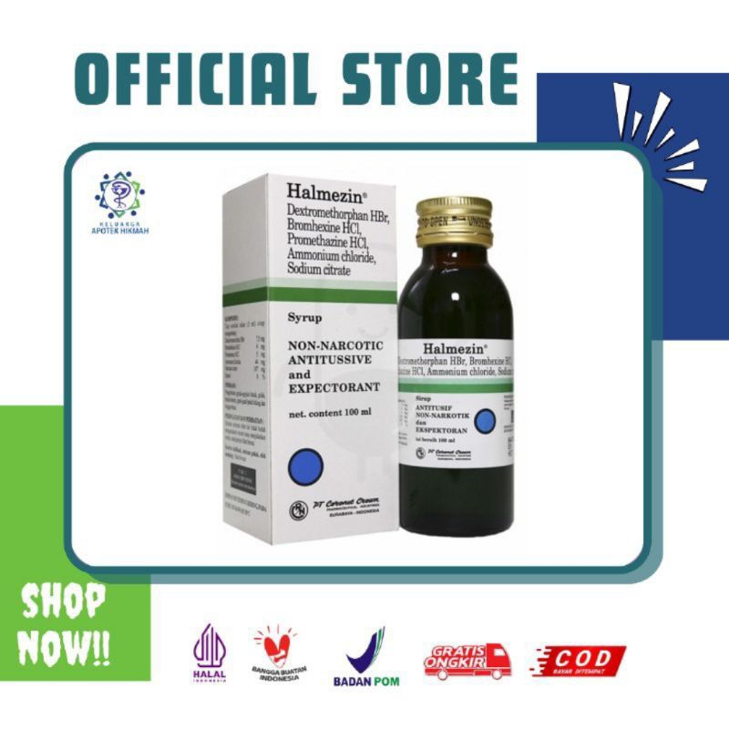 

Halmezin syrup atasi batuk kering berdahak