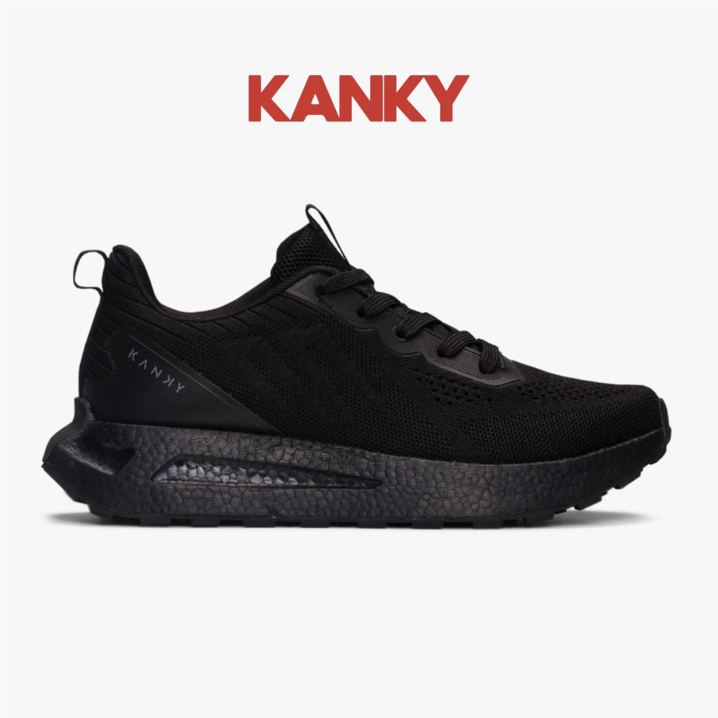 Kanky Story Honjo - Sepatu Sneakers Casual Sport Sekolah Pria Dewasa Kanky Original (ALL BLACK SIZE 