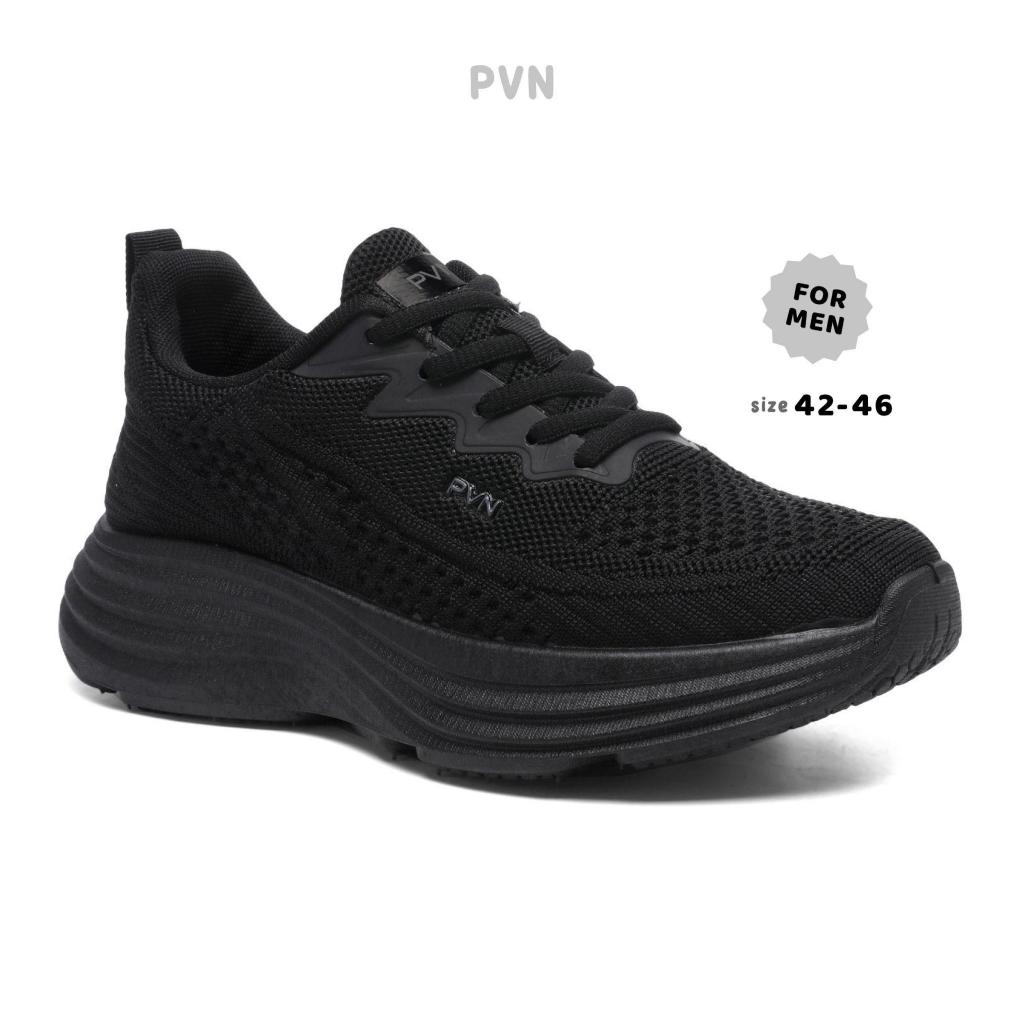 PVN Minji Sepatu Pria Sneakers Sepatu Olahraga Kasual Shoes Hitam 270