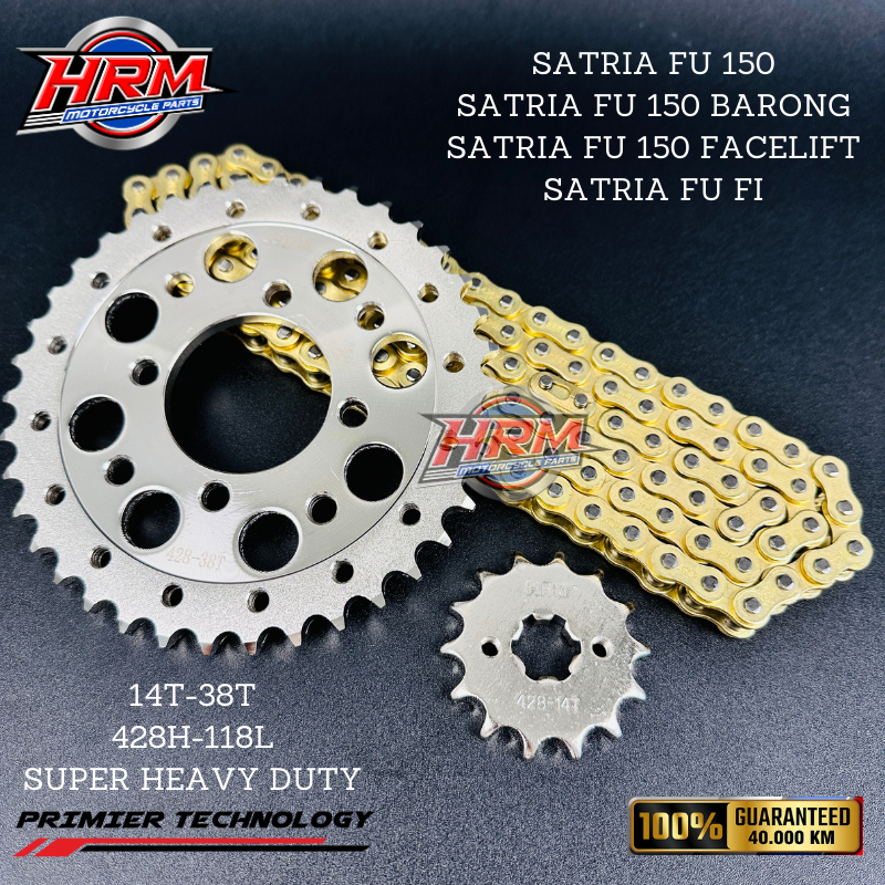 GEAR SET GIR SET RACING SATRIA FU 150 BARONG SATRIA FU 150 FACELIFT FI 38T