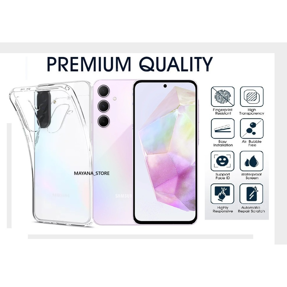 L- LIQUID CLEAR CASE SPIGEN SAMSUNG A36 A16 4G 5G - Semi Soft Casing Terbaru 2025 For Samsung Bening