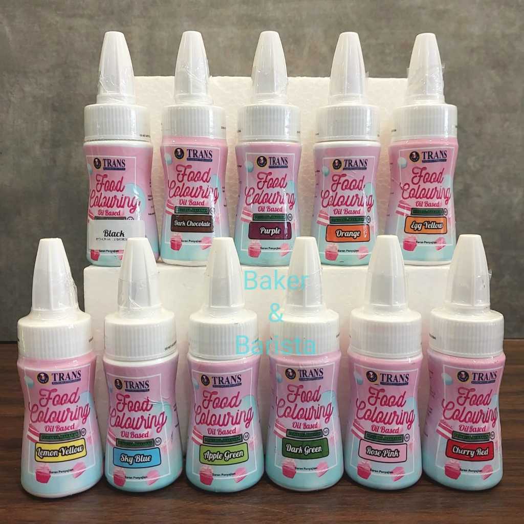 

TRANS Food Colouring Oil Based / Pewarna Makanan TRANS 50 gr