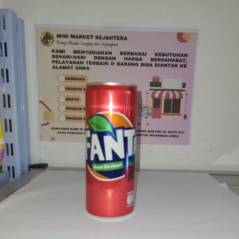 

Fanta Kaleng Strowberi 250ml