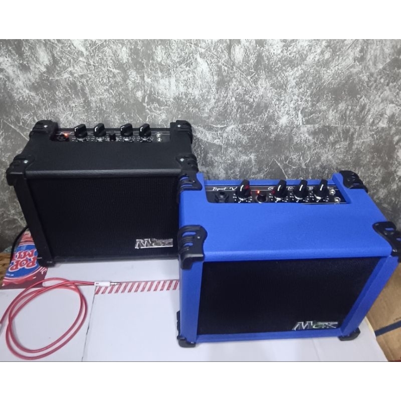 ampli gitar MGX distorsi variasi (Karaoke-gitar-Aux-headphone) free kabel aux