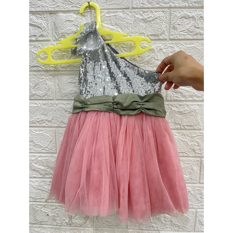 dress anak one shoulder (preloved)