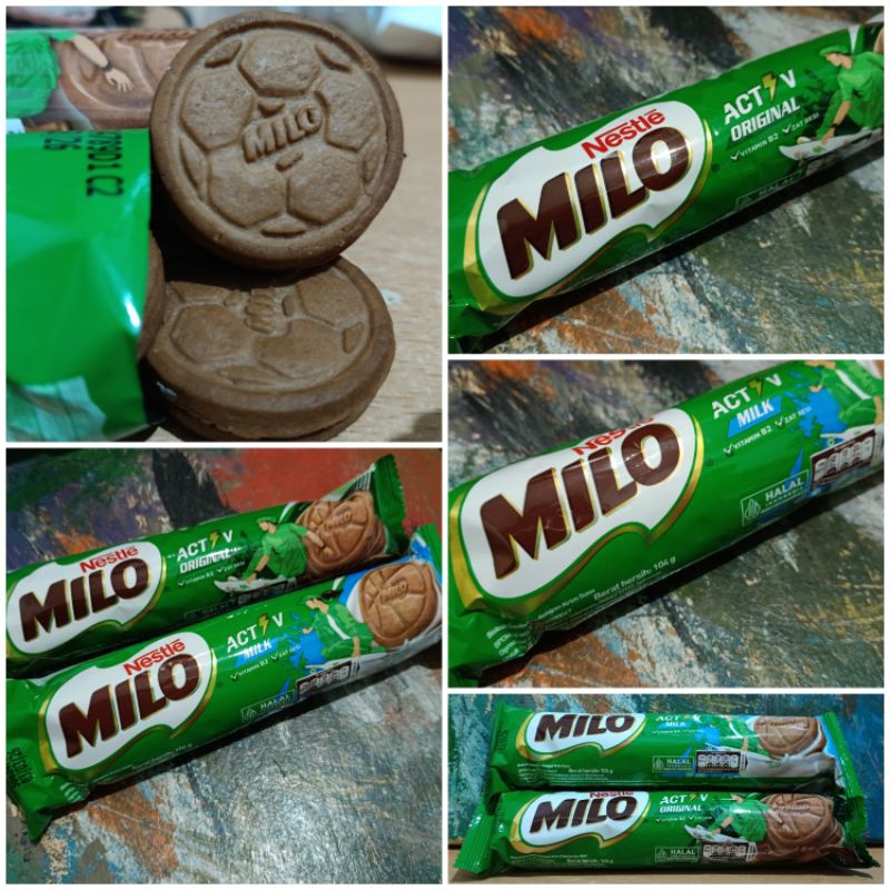 

Milo 104gr Biscuit Sandwich dengan Krim Coklat Chocolate dan Malt Biskuit Milk Susu Cream