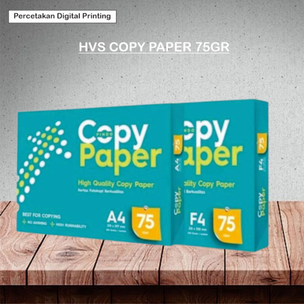 

KERTAS HVS COPY PAPER / KERTAS HVS 75 GRAM / KERTAS FOTOCOPY HVS / HVS COPY PAPER A4 / HVS COPY PAPER F4 / ALAT TULIS KANTOR / PERLENGKAPAN SEKOLAH / PERLENGKAPAN KANTOR / ATK