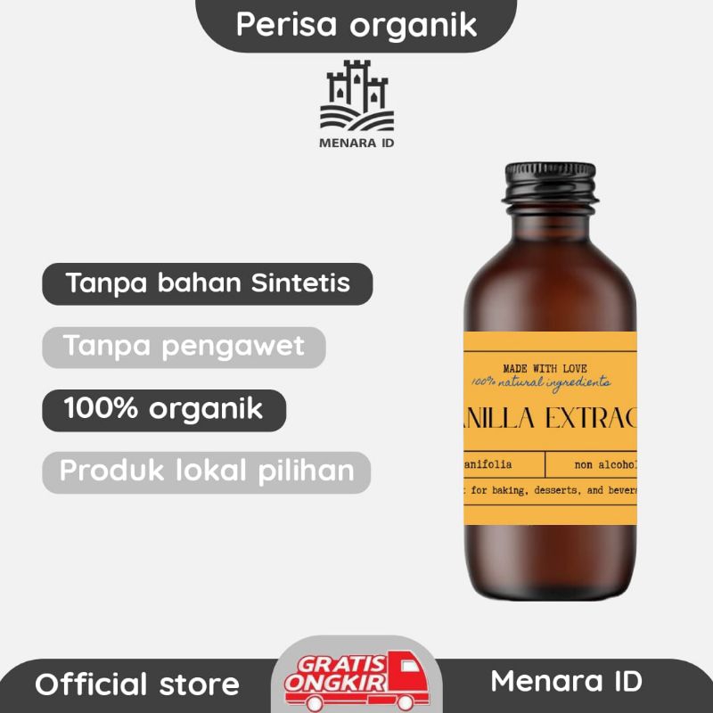 

60ml vanilla extract premium gourmet with seed/homemade vanilla extract