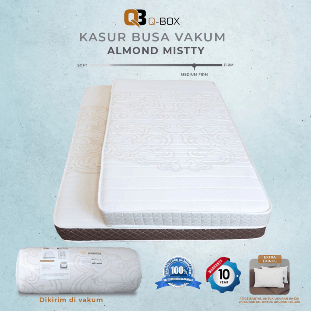 KASUR BUSA VAKUM ALMOND MISTTY