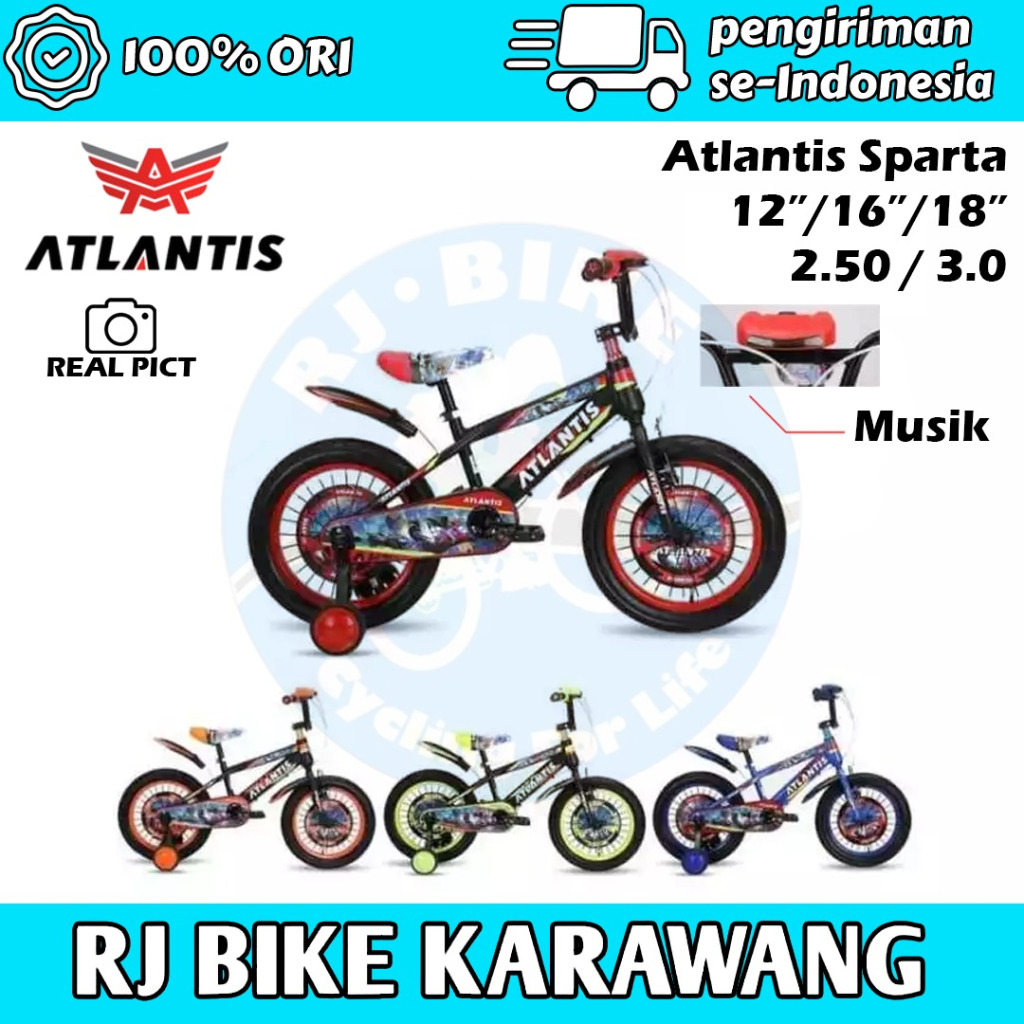 SEPEDA ANAK LAKI LAKI BMX  16 18 INCH ATLANTIS SPARTA NEW YL ATLANTIS 730