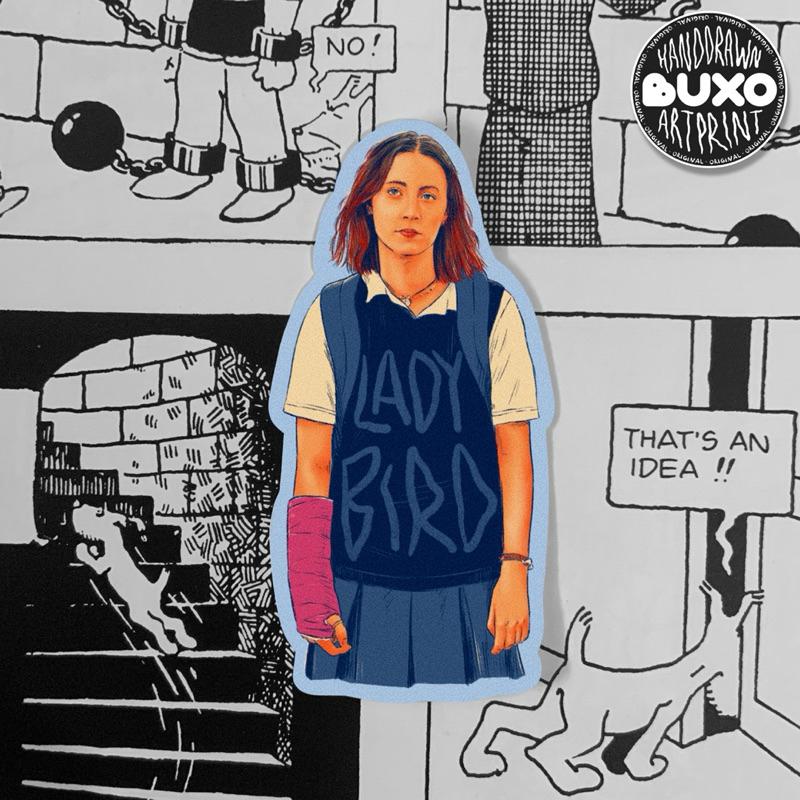 

buxo - LADY BIRD vinyl sticker / sticker film movie series lucu stiker laptop tumbler