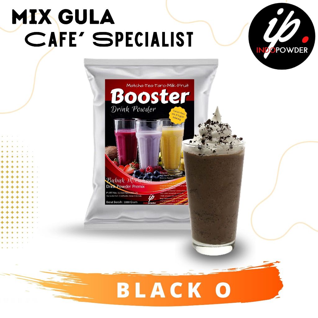 

P Bogor - Bubuk Minuman Rasa BLACK O 1Kg Untuk Cafe, Waralaba dan Resto