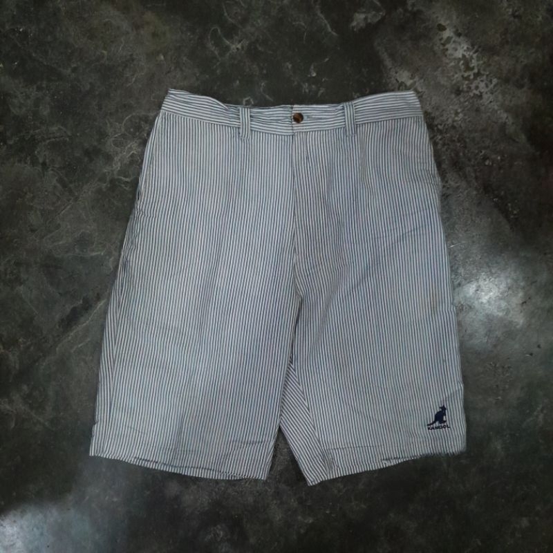 KANGOL STRIPE SHORT PANT WHITE BLUE