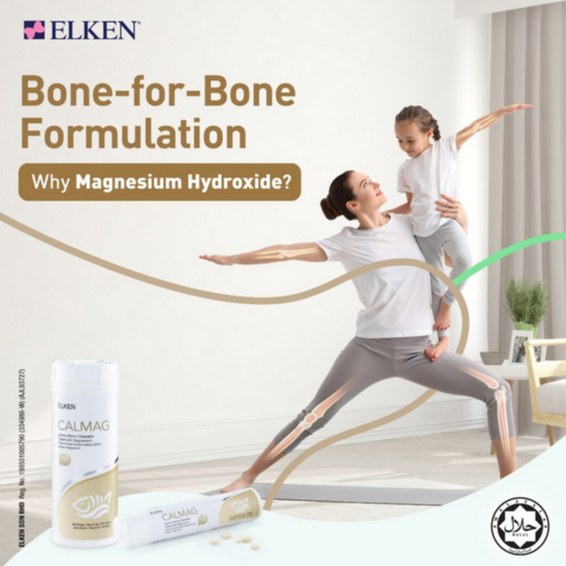 ELKEN CALMAG SUPLEMEN UNTUK TULANG PENGGANTI CALMAX 600 TAB SEGEL / 110 TABLET