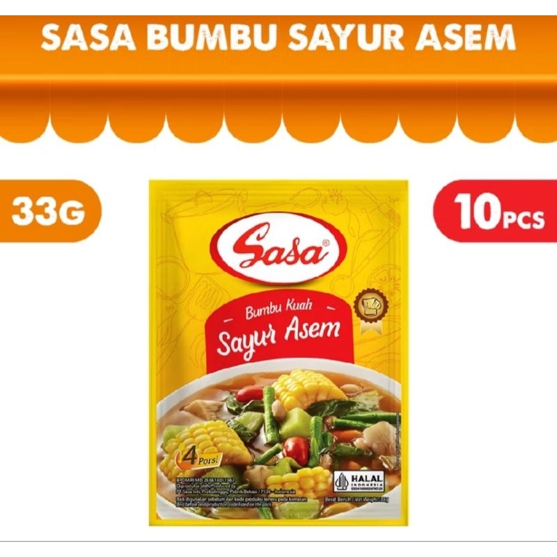 

Sasa bumbu sayur asem 33gr × 10 bungkus