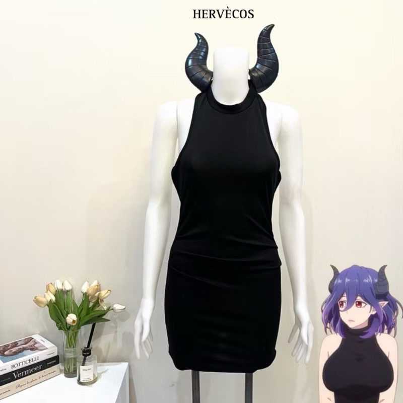 【Hervé】Ready Vermeil Cosplay Costume Fullset Wig Anime Kinsou No Vermeil Kostum Vermeil In Gold Dres