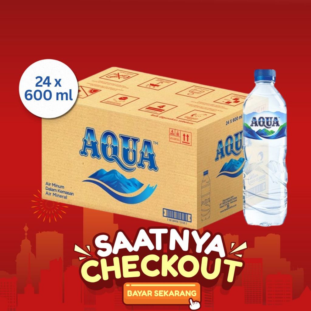 

AQUA BOTOL 600ml AIR MINREAL 1 DUS ISI 24PCS