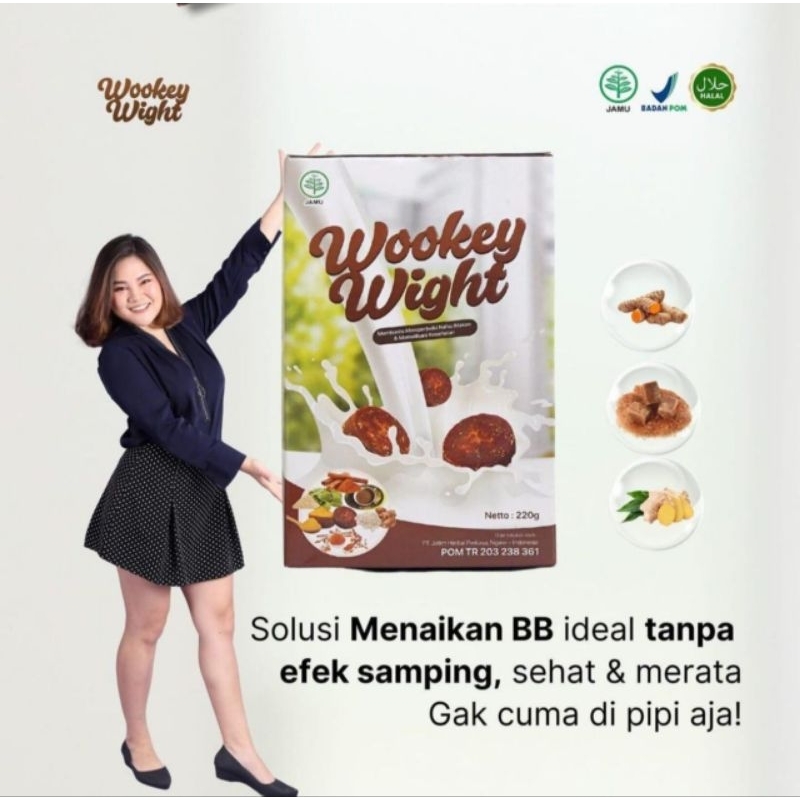 

WOOKEY WEGHT Susu Bernutrisi Penambah Berat Badan Dan Penggemuk Original Penambah Nafsu Makan Alami Original