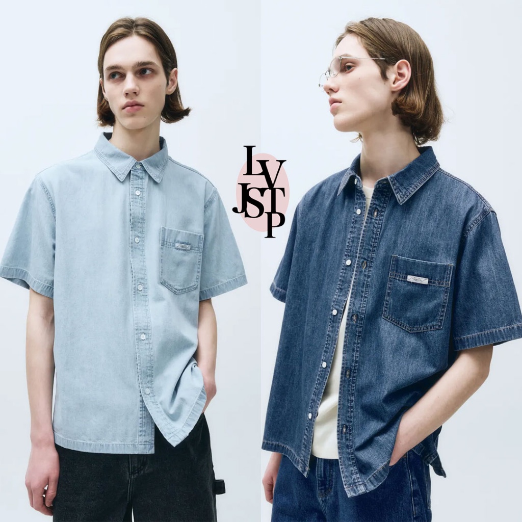 MARITHE M Half Denim Shirt