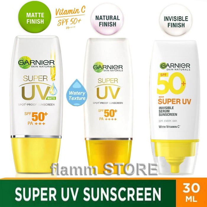 Garnier Light Complete Super UV Sunscreen 30ml- Matte Natural Invisible Finish Sunblock SPF50 pa++++