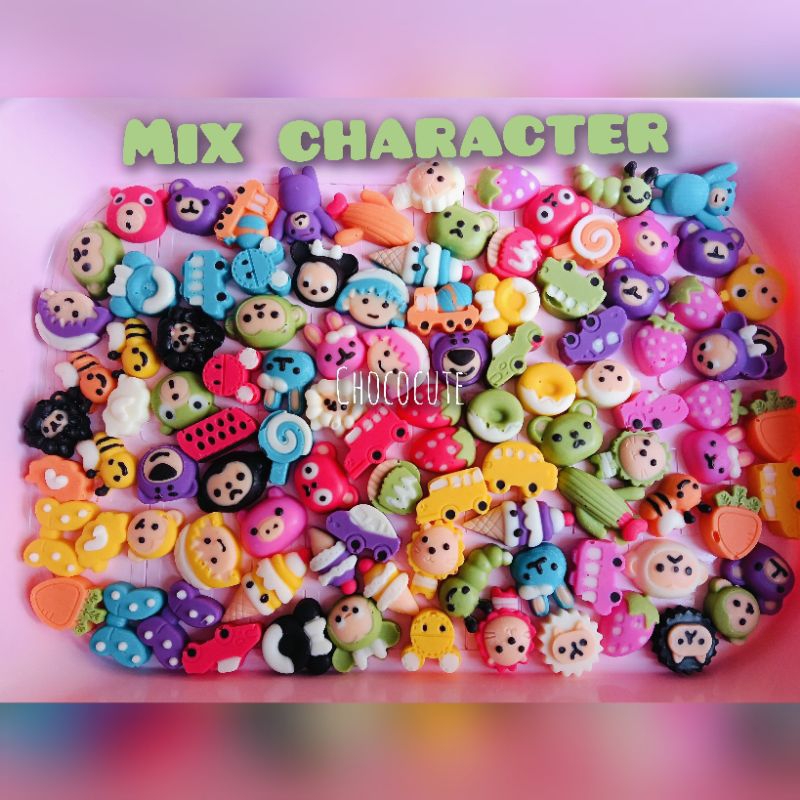 

coklat karakter mix mini dan imut isi 100 pcs