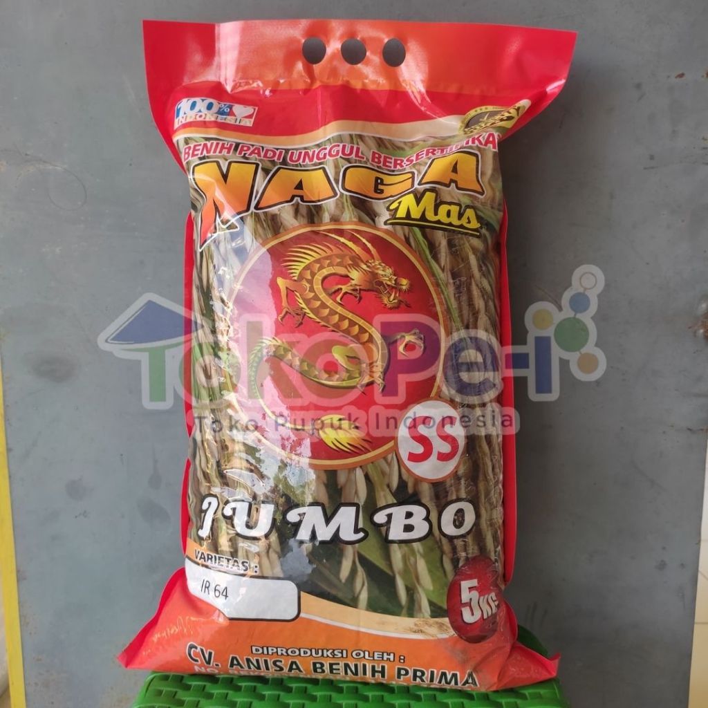 Benih Padi IR64 Cap Label Unggu