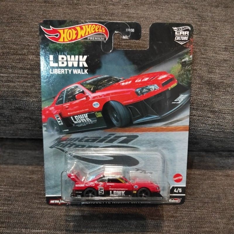 Hotwheels LBWK Nissan GTR R34 Merah Mountain Drifter FREE PROTEKTOR