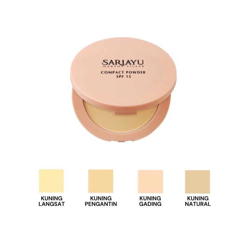 Sariayu Compact Powder SPF15 - FULL - REFFIL / Kuning Pengantin - Kuning Langsat | Bedak padat wajah
