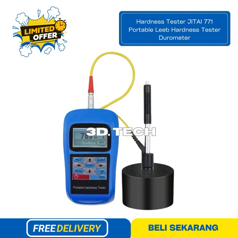 Hardness Tester JITAI 771 Portable Leeb Hardness Tester Durometer