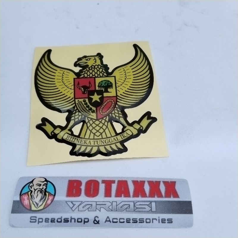 EMBLEM GARUDA INDONESIA TIMBUL LENTUR BERKUALITAS 3D
