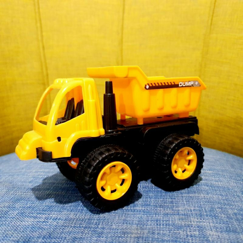 Mainan dump truck - truk tambang mining - truk roda friction - dump truk huina