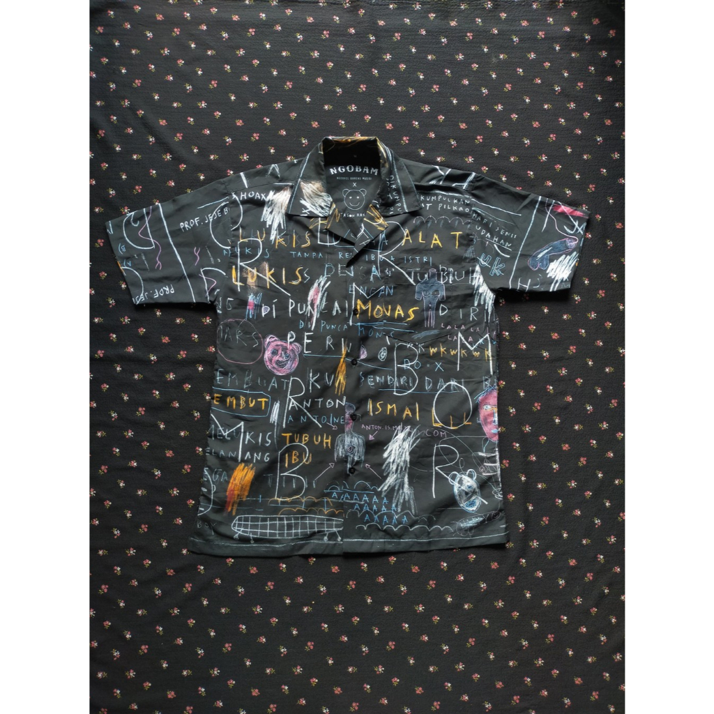 [PRELOVED] JASON RANTI Kemeja Oversize Full Print Jason Ranti x Ngobam