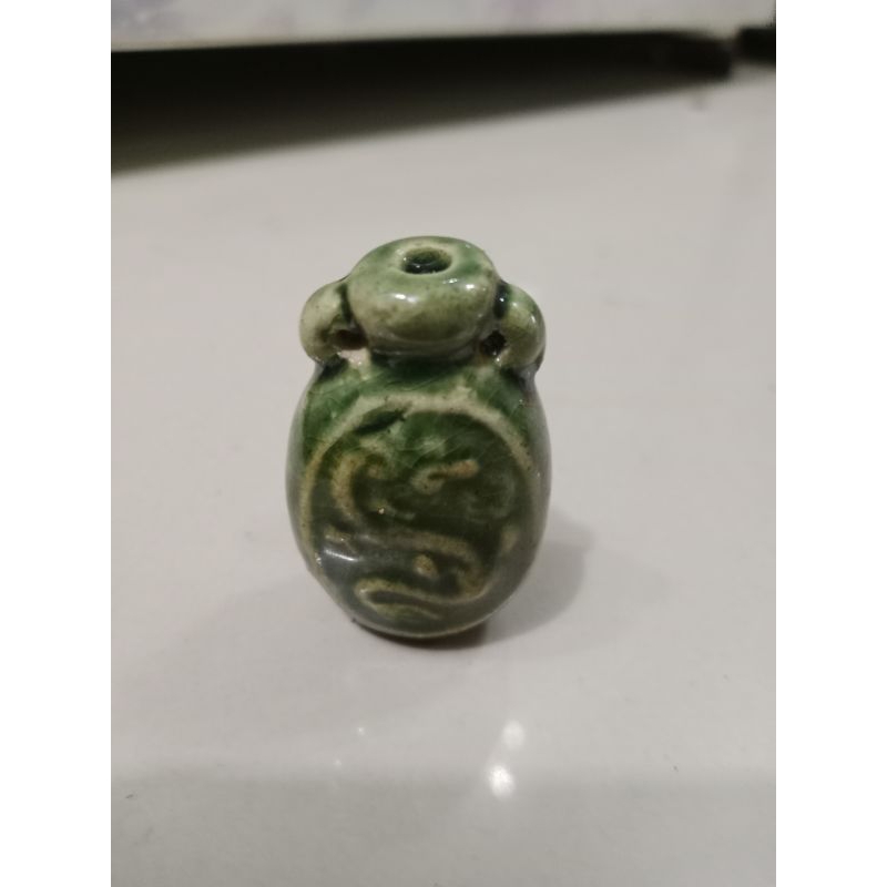 Guci kuno china naga hijau celadon.buli buli keramik antik
