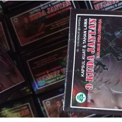 kapsul 9 kuda jantan original asli 100%