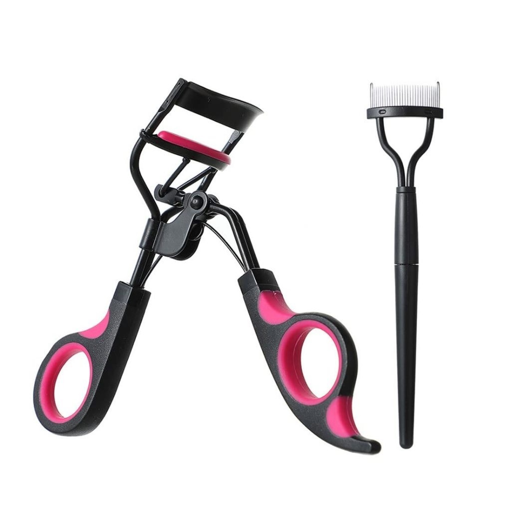 MINISO Kit Penjepit Bulu Mata Dengan Sisir Bulu Mata Lipat, Alat Rias Penjepit Bulu Mata Premium MT3