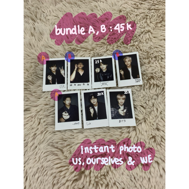 Official Instant Photo BTS Us, Ourselves & WE