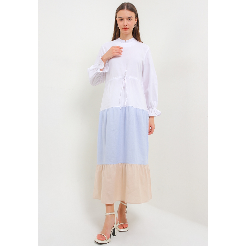 X EIGHT Beryl Dresses - Gamis Kombinasi Couple Keluarga
