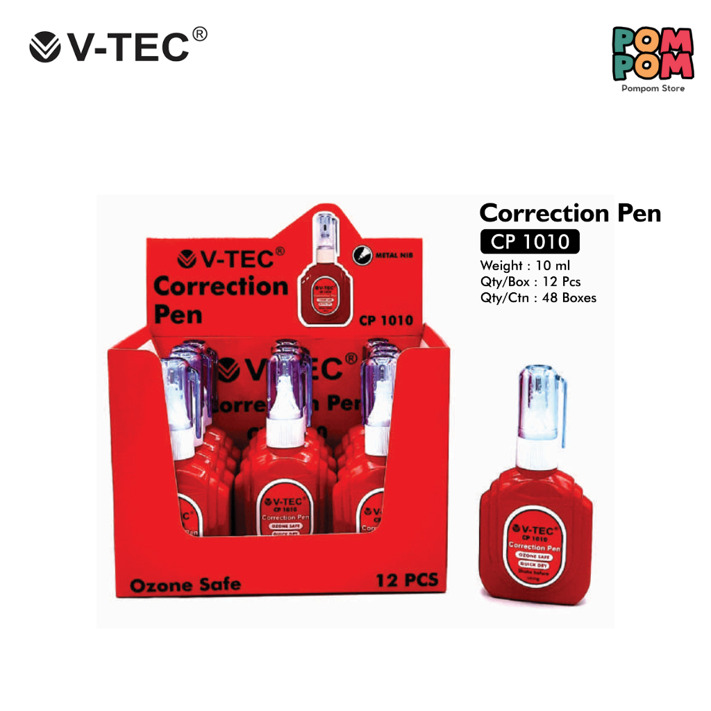 

Correction Pen Tipe-X 10ml V-Tec CP 1010
