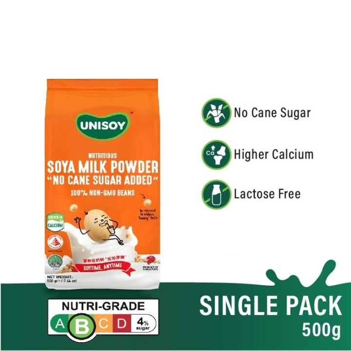 

Unisoy Nutritious Organic No Cane Sugar Added Soya Powder Drink 500gr Non GMO Soya Bean Lactose Free Minuman Soya Bubuk Organic Unisoy No Sugar Soya Drink
