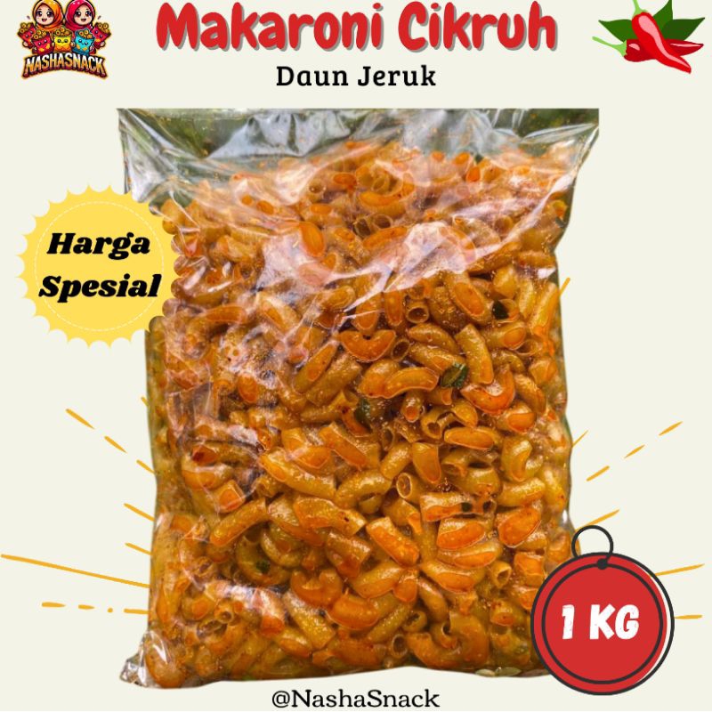 

Makaroni Cikruh Daun Jeruk gurih pedas 1 KG