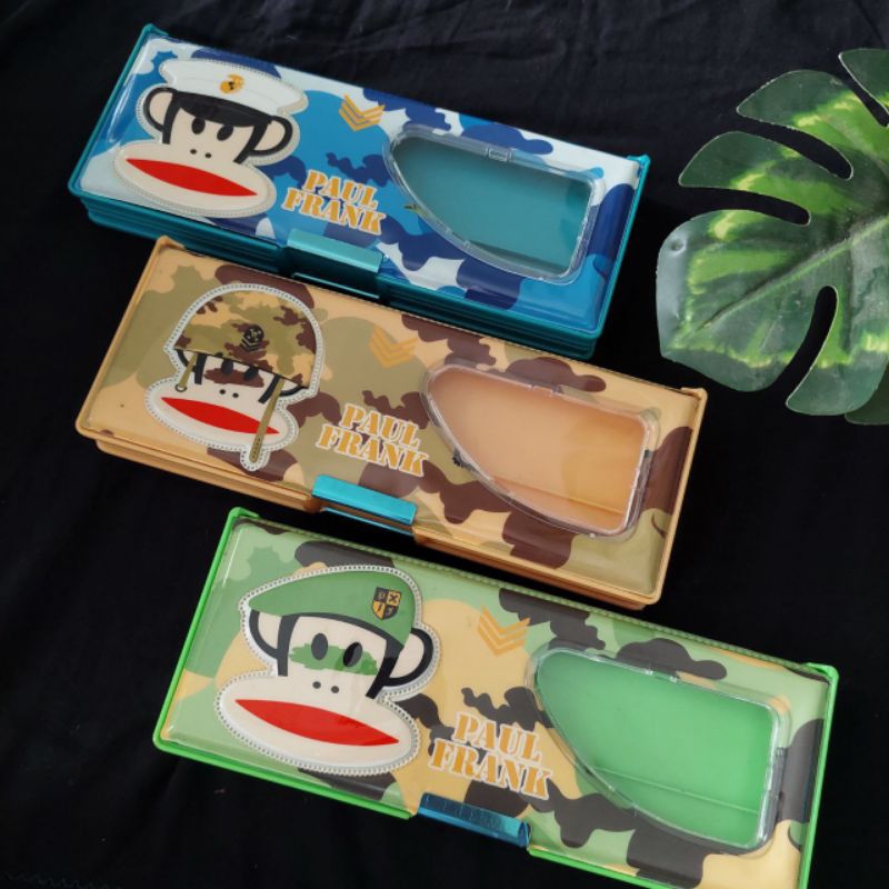 

[YOBANA] KOTAK PENSIL TEMPAT PENSIL MAGNET PENCIL CASE PAUL FRANK MONYET TENTARA UNIK