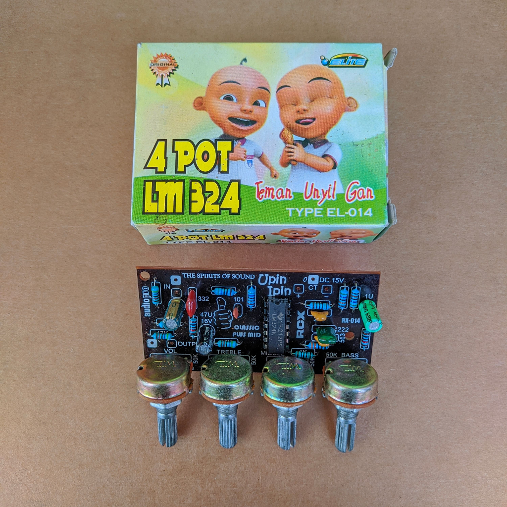 KIT ELITE TONE CONTROL LM324 MONO MIDDLE UPIN IPIN