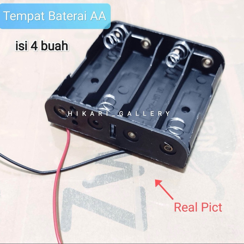 Tempat Baterai Ukuran AA Isi 4 / Rumah Baterai AA isi 4 Holder / Battery Holder AA Isi 4 AA