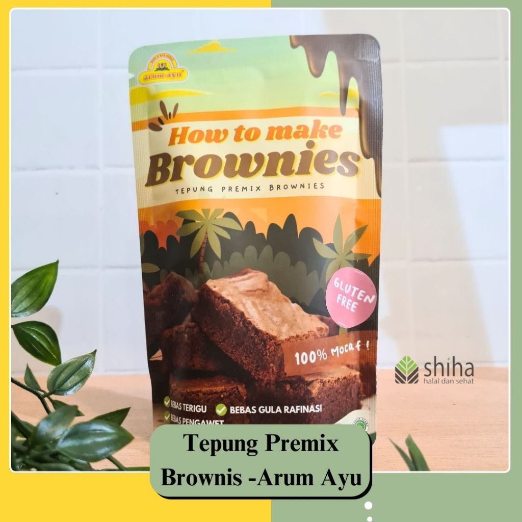 

SHIHA-Tepung Premix Brownies Gluten Free Arum Ayu / Arumayu