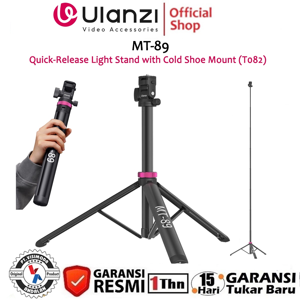 Ulanzi MT-89 Quick Release Light Stand with Cold Shoe Mount