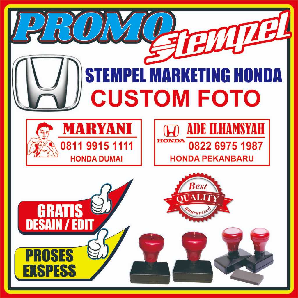

Stempel Flash Otomatis untuk Brosur Marketing Honda Stempel Praktis, Stempel Brosur Mobil Honda
