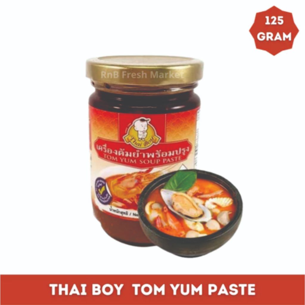 

Thai Boy Tom Yum Soup Paste Netto 125 Gram
