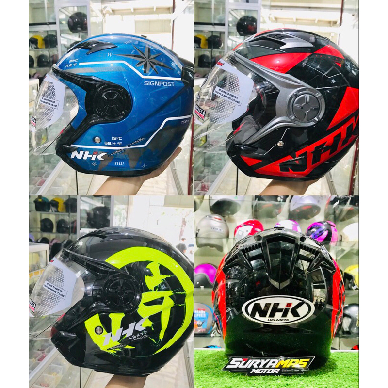 HELM NHK GLADIATOR MOTIF DOUBLE VISOR