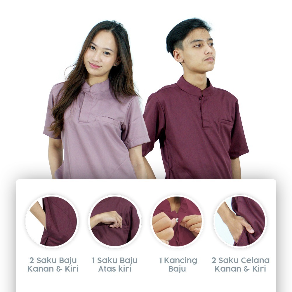 LINCURT - Doctor Scrub's Set Baju OK Lengan Pendek series 'My Style'